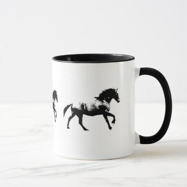 Friesian som Cantering Mugg (Höger)