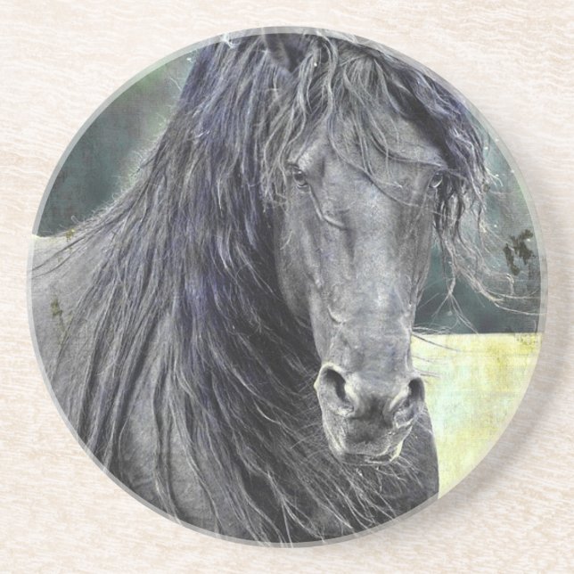 Friesian Stallion Underlägg Sandsten (Framsidan)