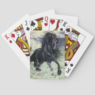 Friesian Storm, den svarta skönhetshallionen i hav Kortlek