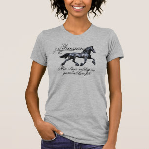 Friesian svart skjønhetshingst, gammel mirakel t shirt