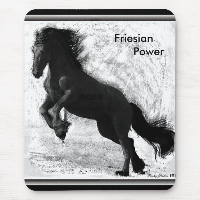 Friesianen driver Mousepad 2 Musmatta (Framsidan)