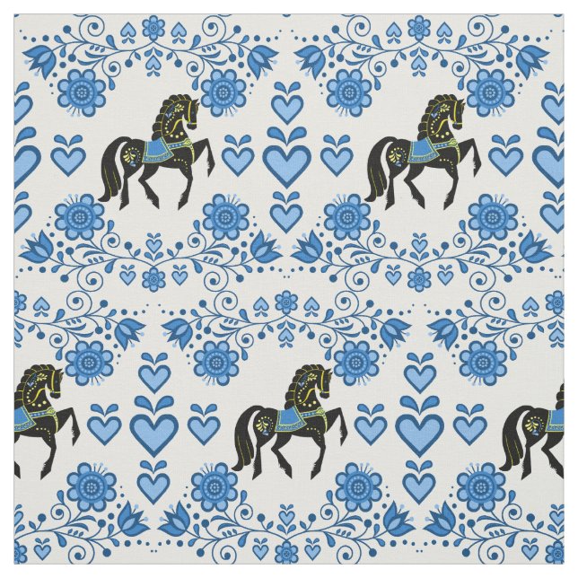 Friesianen/FrisianFolk slösar/guld/svarten, Tyg (Provkarta)