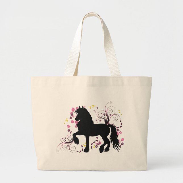 Friesianhäst Jumbo Tygkasse (Framsidan)