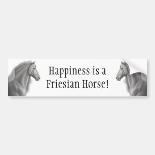 Friesianhästbildekal Bildekal