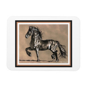 Friesianhästmagnet Magnet