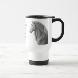 Friesianhästtravel mug resemugg