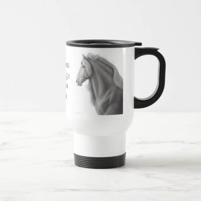 Friesianhästtravel mug resemugg (Höger)