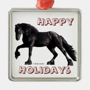 Friesianhelgdagarprydnad Julgransprydnad Metall