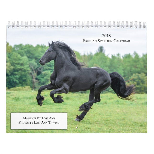 Friesianhingstkalender 2018 kalender (Omslag)