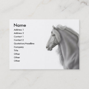 Friesianhingstvisitkort Visitkort
