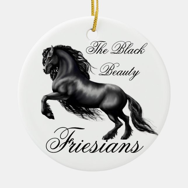 Friesians Julgransprydnad Keramik (Framsidan)