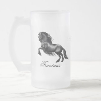 Friesians svartbrev frostat ölglas