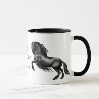 Friesians svartbrev mugg