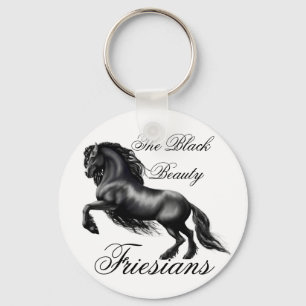 Friesians svartbrev nyckelring