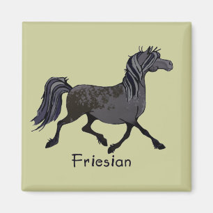 Friesisk häst, Tecknad Magnet