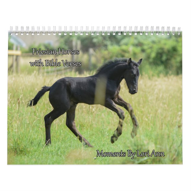 Friesisk hästkalender med bibelverser kalender (Omslag)
