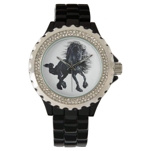 Friesisk hingst armbandsur (Framsida)