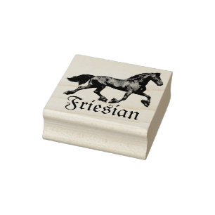 Friesisk svart hingst, svart skönhet, häst stämpel