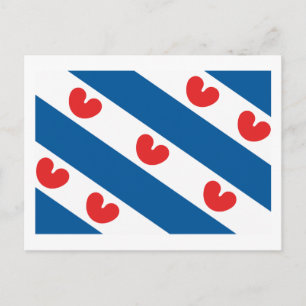 Friesland Flag Postkort Vykort