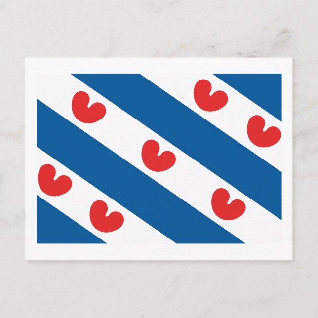 Friesland Flag Postkort Vykort (Framsida)