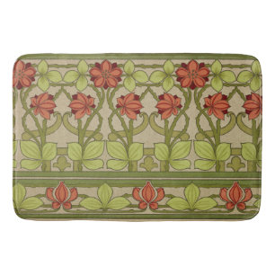 Frieze Gräns Art nouveau Blommigt Badrumsmatta