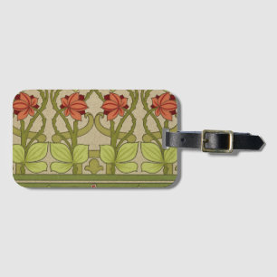 Frieze Gräns Art nouveau Blommigt Bagagebricka