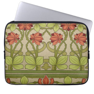 Frieze Gräns Art nouveau Blommigt Laptop Fodral