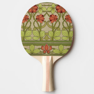 Frieze Gräns Art nouveau Blommigt Pingisracket