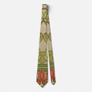 Frieze Gräns Art nouveau Blommigt Slips