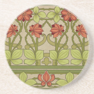 Frieze Gräns Art nouveau Blommigt Underlägg