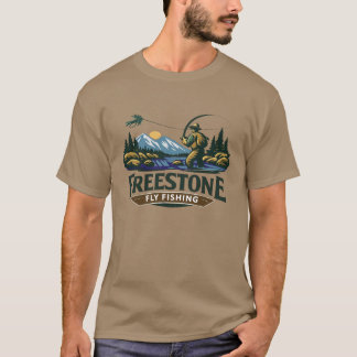 Friflodsflugfiskeillustration T Shirt