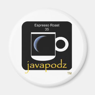 Frig för JavaPodz Collectible espressostek Mag Magnet