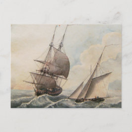 Frigate på 1700-talet vykort