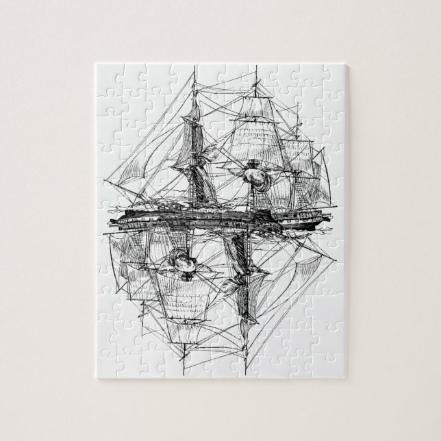 Frigatepussel jämnar 10 pussel (Vertikal)