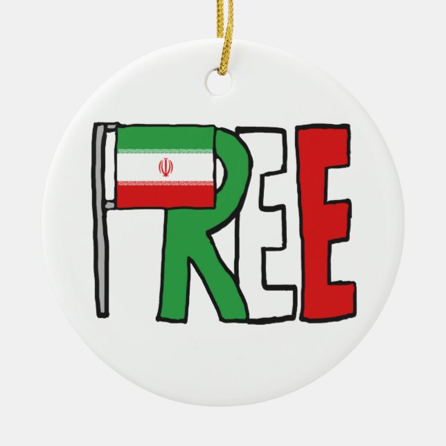 Frige Iran Julgransprydnad Keramik (Framsidan)