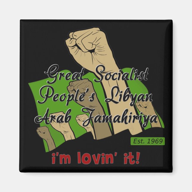 Frige Libyen Magnet (Framsidan)