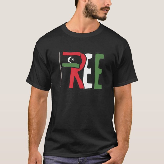 Frige Libyen T Shirt (Framsida)
