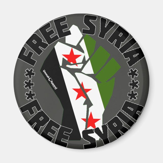 Frige Syrien Magnet (Framsidan)