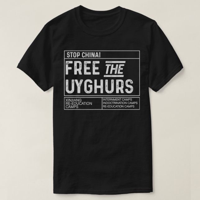 Frige uigurerna t shirt (Design framsida)