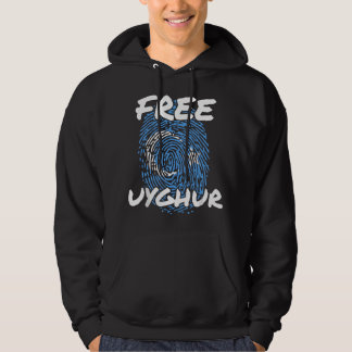 Frige Uyghurerna Frige Uyghur Uyghurflaggan Rädda Hoodie