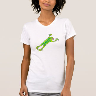 Friggin froggy w/text på baksida t-shirt