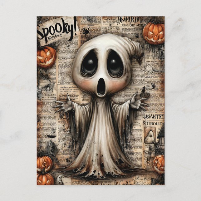 Fright & Delight Halloween Helg Vykort (Framsida)