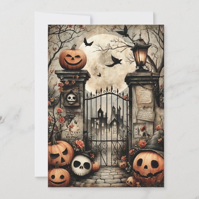 Fright & Delight Halloween Julkort (Framsida)