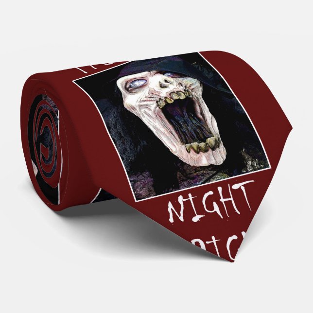 Fright Night Skelton Skull Halloween Tie Slips (Rullad)