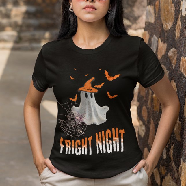 Fright Night Spooky Halloween T Shirt (Skapare uppladdad)