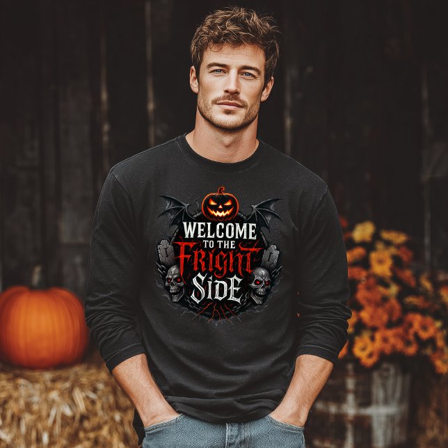 Fright Side Halloween T Shirt (Skapare uppladdad)