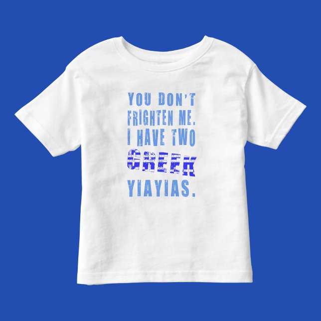 Frighten Me Grekiska Yiayias T Shirt (Skapare uppladdad)