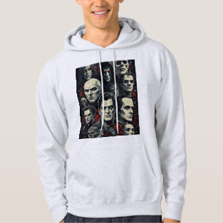 FRIGHTFUL MOVIE MASHUP DESIGN FOR HALLOWEEN HOODIE
