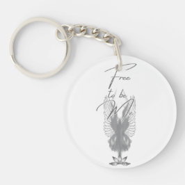 Frigör att vara jag som akrylnyckelkedja