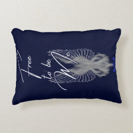 Frigör att vara min dekorfärg prydnadskudde